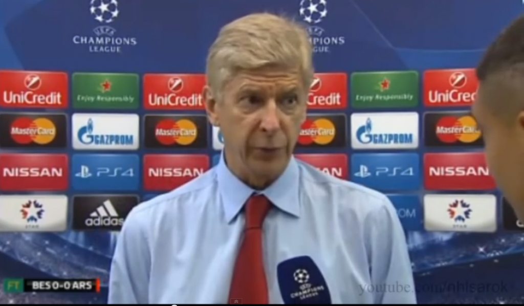 WENGER LM interiew champs lge