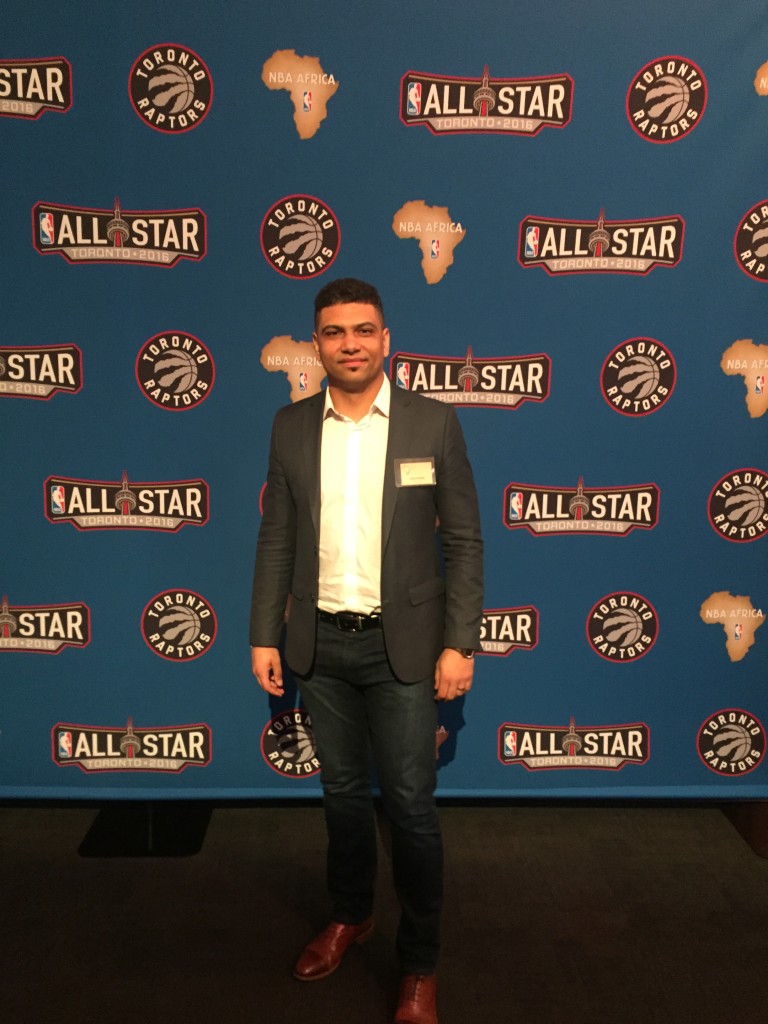Leon Mann at NBA Allstar Weekend in Toronto
