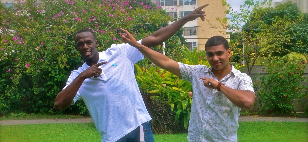 Usain Bolt and Leon